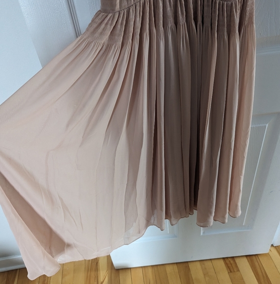 Beautiful French Connection beige sheer halter dress - Picture 4 of 8